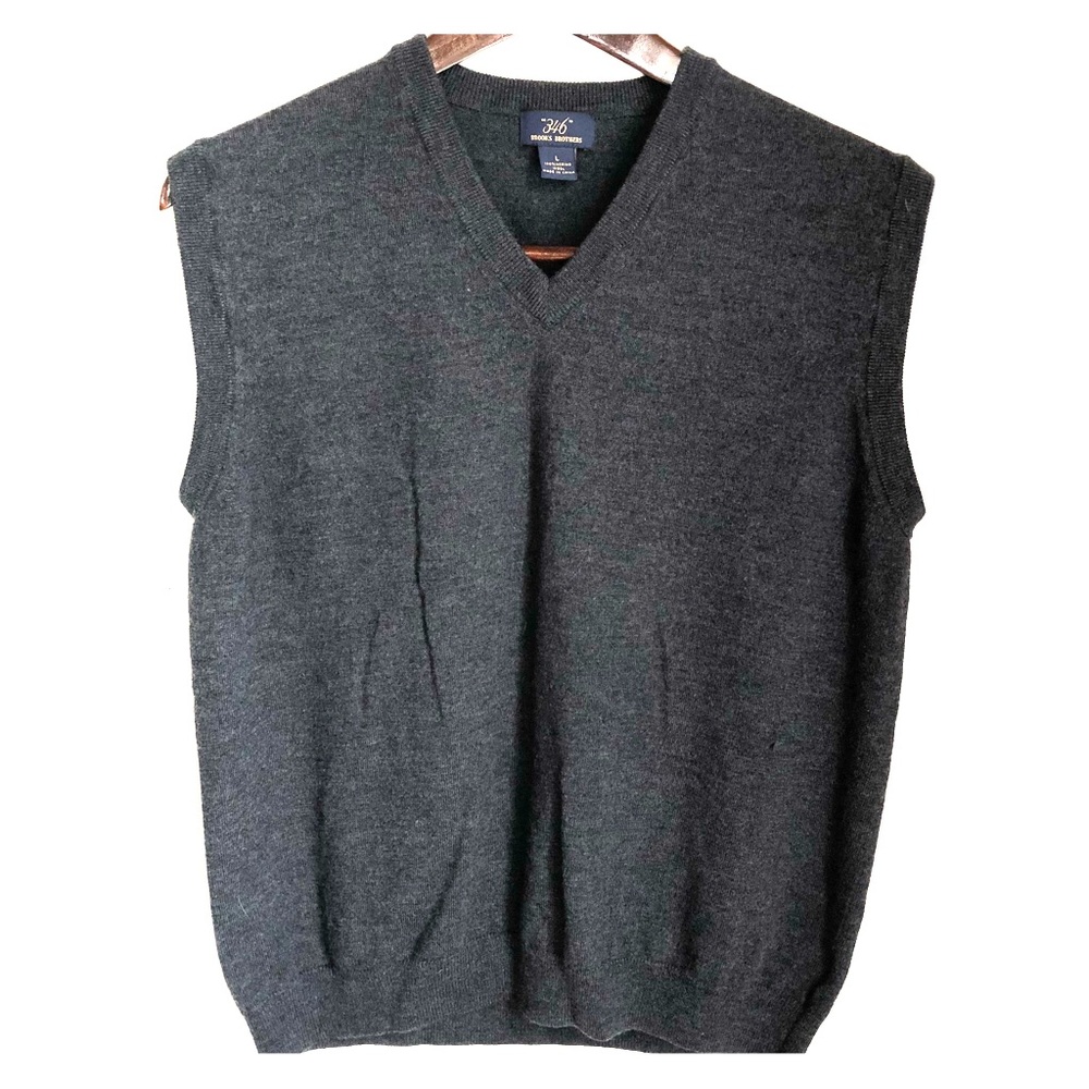 Amazing Brooks Brothers merino wool vest